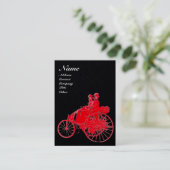 Carte De Visite MONOGRAMME AUTOMOGRAMME AUTO REPARAIRE noir blanc  (Debout devant)