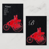 Carte De Visite MONOGRAMME AUTOMOGRAMME AUTO REPARAIRE noir blanc  (Devant / Derrière)