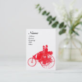 Carte De Visite MONOGRAMME AUTOMOGRAMME AUTO REPARATION Blanc Roug (Debout devant)