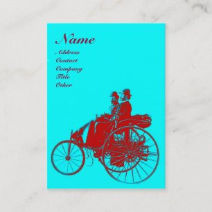 Carte De Visite MONOGRAMME AUTOMOGRAMME AUTO REPARATION Bleu Turqu