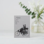 Carte De Visite MONOGRAMME AUTOMOGRAMME AUTO REPARATION noir gris (Debout devant)