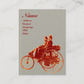 Carte De Visite MONOGRAMME AUTOMOGRAMME RÉPARATION AUTO Brown Gray (Devant)