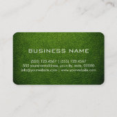 Carte De Visite Monogramme Avocado en cuir (Dos)