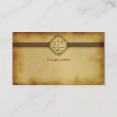 Carte De Visite Monogramme| Avocat de droit (Dos)