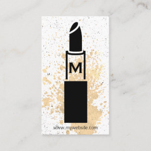 Carte De Visite Monogramme/bâton de maquillage
