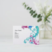 Carte De Visite MONOGRAMME BÉRIES DE MAGIE Tourbillon or métalliqu (Debout devant)