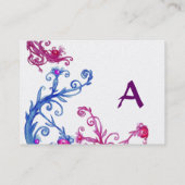 Carte De Visite MONOGRAMME BERRIES MONOGRAMME platine métallique t (Dos)