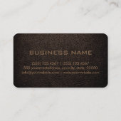 Carte De Visite Monogramme Bister Leather Look (Dos)