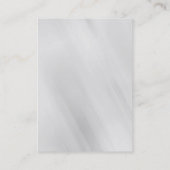 Carte De Visite Monogramme bleu gris simple et tendance (Dos)