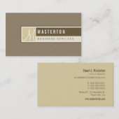 CARTE DE VISITE :: monogramme bloqué 9 (Devant / Derrière)