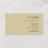 CARTE DE VISITE :: monogramme bloqué 9 (Dos)