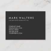 Carte De Visite Monogramme bois deux tons (Dos)