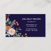 Carte De Visite Monogramme botanique (Dos)