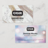 Carte De Visite Monogramme | botte (Devant / Derrière)