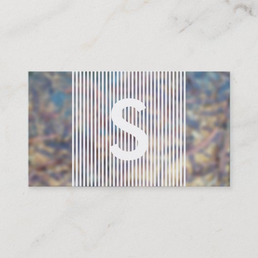 Carte De Visite monogramme brouillé (Devant)