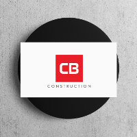Monogramme Carré rouge Construction, Électrique