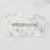 Carte De Visite Monogramme | Carrelage en marbre (Dos)