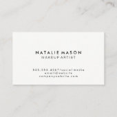 Carte De Visite Monogramme chic (Dos)