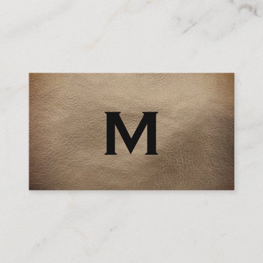 Carte De Visite Monogramme chic (Devant)