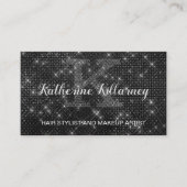 Carte De Visite Monogramme Chic Glam Sparkle Glam Chic (Devant)