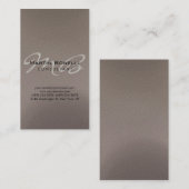 Carte de visite Monogramme Chic Vertical (Devant / Derrière)