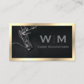 Carte De Visite Monogramme classique Gold Executive | Fabrication (Devant)