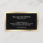Carte De Visite Monogramme classique Gold Executive | QR CODE Busi (Dos)