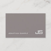 Carte De Visite Monogramme Classique tendance Design moderne sobre (Devant)
