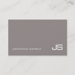 Carte De Visite Monogramme Classique tendance Design moderne sobre