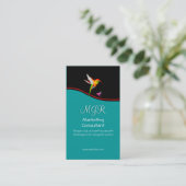 Carte De Visite Monogramme, consultant du marketing, bruissement (Debout devant)