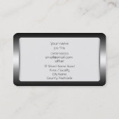 Carte De Visite Monogramme, consultant en matière de stratégie de (Dos)