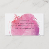 Carte De Visite Monogramme couleur eau rose (Dos)