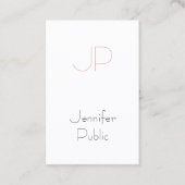 Carte De Visite Monogramme créatif Design de luxe élégant tendance (Devant)