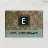 Carte De Visite MONOGRAMME CROTALUS, gris noir brun brillant (Dos)