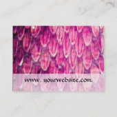 Carte De Visite MONOGRAMME CROTALUS, violet rose noir brillant (Dos)