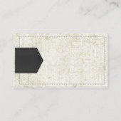 Carte De Visite Monogramme | Cuir usé (Dos)