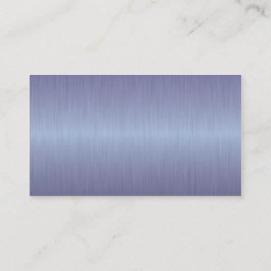 Carte De Visite Monogramme d'acier à pinceau bleu exécutif (Dos)
