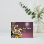 Carte De Visite MONogramme D'AMÉTHYSTE ROBE DRAGON D'OR (Debout devant)