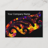 CARTE DE VISITE MONOGRAMME D'AVION OPAL COLORÉ, RUBY ROUGE (Dos)