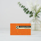 Carte De Visite Monogramme de bord - Marmalade Sea (Debout devant)