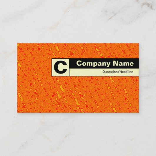 Carte De Visite Monogramme de bord - Marmalade Sea (Devant)