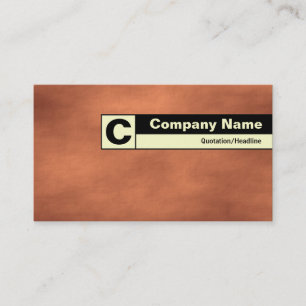 Carte De Visite Monogramme de bord - Sandstorm martien