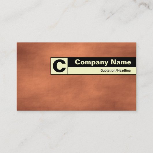 Carte De Visite Monogramme de bord - Sandstorm martien (Devant)