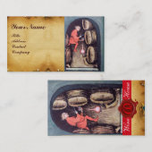 CARTE DE VISITE MONOGRAMME DE CAVE ANTIQUE (Devant / Derrière)