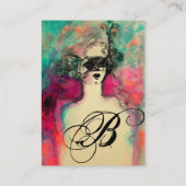 CARTE DE VISITE MONOGRAMME DE CHARME (Dos)