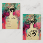 CARTE DE VISITE MONOGRAMME DE CHARME (Devant / Derrière)