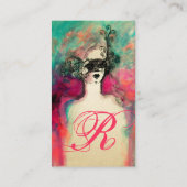 CARTE DE VISITE MONOGRAMME DE CHARME (Dos)