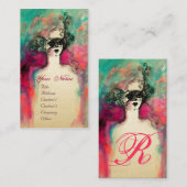 CARTE DE VISITE MONOGRAMME DE CHARME (Devant / Derrière)