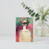 CARTE DE VISITE MONOGRAMME DE CHARME (Debout devant)