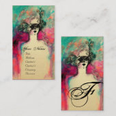 CARTE DE VISITE MONOGRAMME DE CHARME (Devant / Derrière)